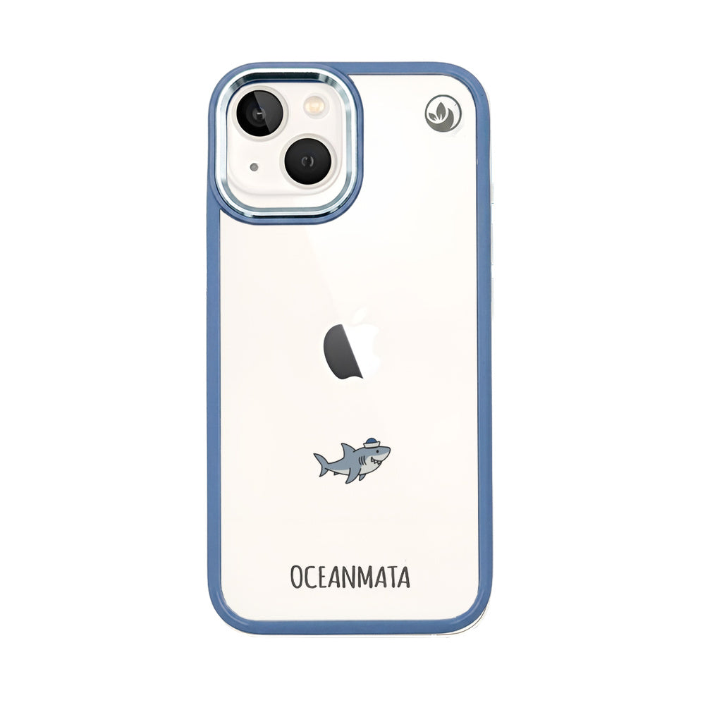 iPhone 13 mini Hülle - Hai blau - "Captain Shark" - nachhaltig