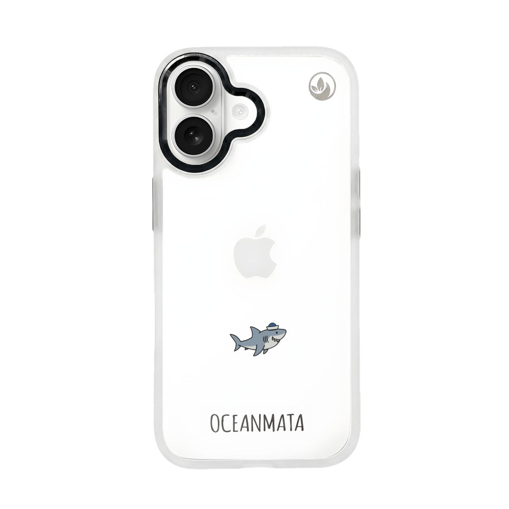 iPhone 17 Hülle - Hai blau - "Captain Shark" - nachhaltig