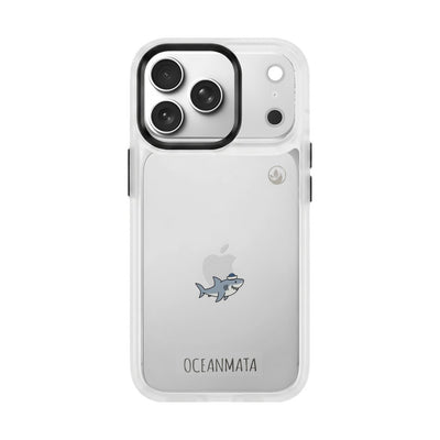 iPhone 18 Pro Max / 17 Pro Max Hülle - Hai blau - "Captain Shark" - nachhaltig