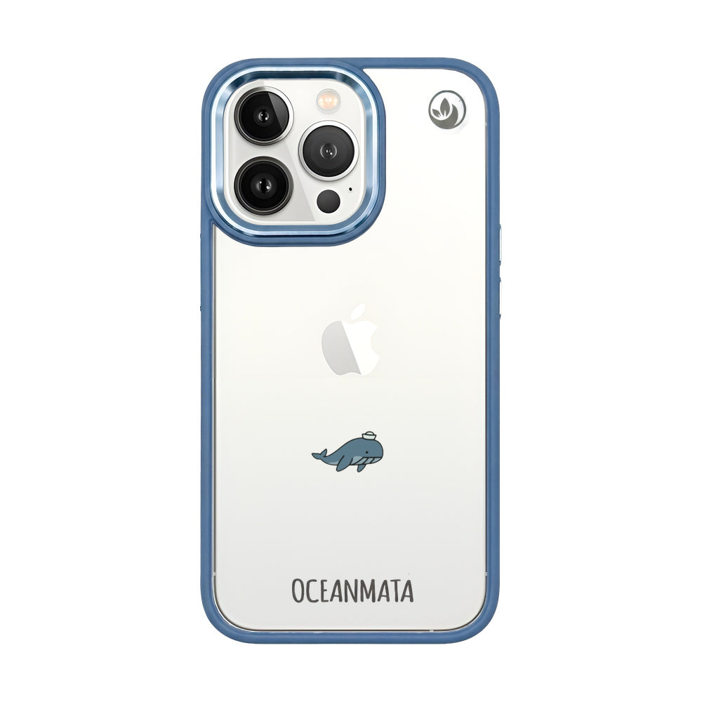iPhone 13 pro Hülle - Wal blau - "Captain Whale" - nachhaltig