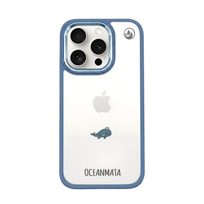 iPhone 15 pro Hülle - Wal blau - "Captain Whale" - nachhaltig