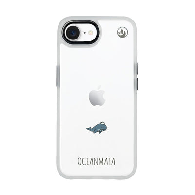 iPhone 16th/17th Gen Case - Whale blue - "Captain Whale" - sustainable