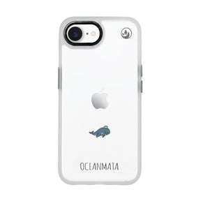 iPhone 16e/17e Hülle - Wal blau - "Captain Whale" - nachhaltig