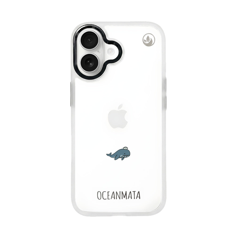 iPhone 17 Hülle - Wal blau - "Captain Whale" - nachhaltig