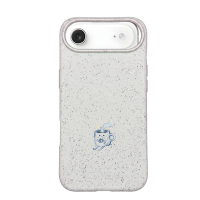 iPhone 17 Air Hülle - weiß - "coffeelove" - nachhaltig