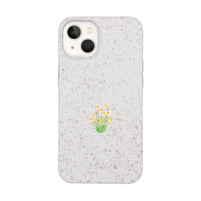 iPhone 13 Hülle - Blumen weiß - "Daisy" - nachhaltig
