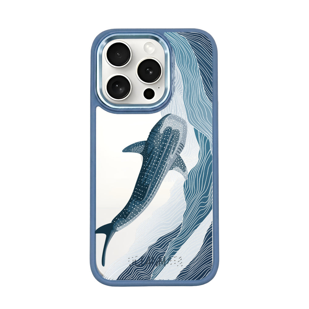 iPhone 15 pro max Hülle - Walhai blau - "DeepWater" - nachhaltig