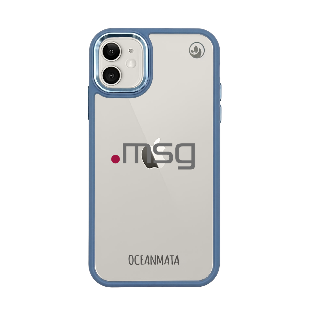 msg systems ag × OceanMata Hülle Clear – iPhone 11 (Muster)