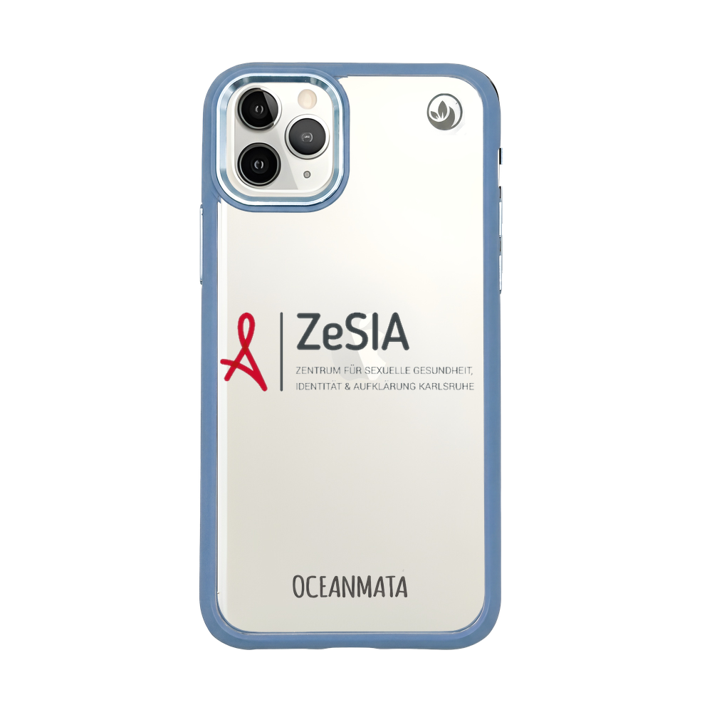 ZeSIA Karlsruhe × OceanMata Hülle Clear – iPhone 11 pro (Muster)