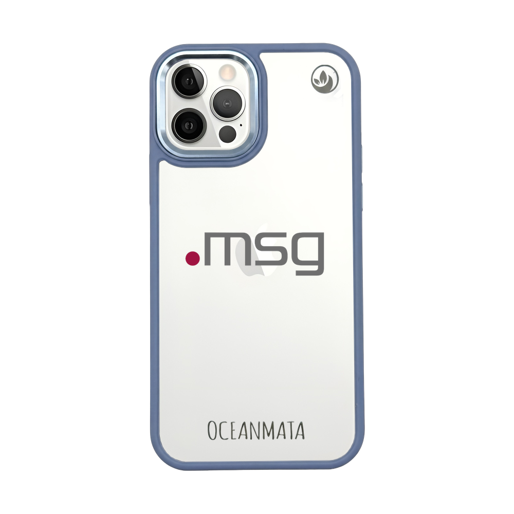 msg systems ag × OceanMata Clear Case – iPhone 12 Pro / iPhone 12 (Pattern)
