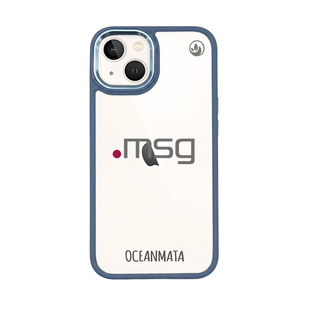 msg systems ag × OceanMata Hülle Clear – iPhone 13 (Muster)
