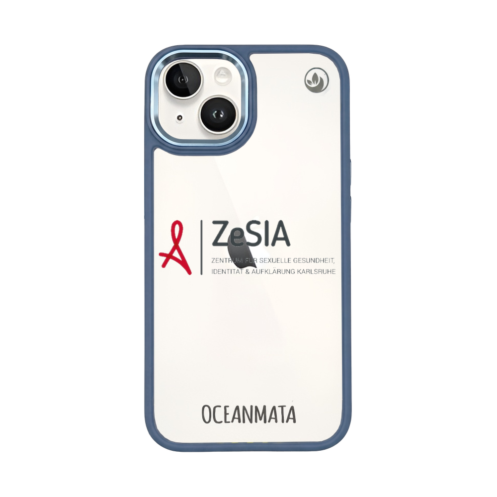 ZeSIA Karlsruhe × OceanMata Hülle Clear – iPhone 14 (Muster)