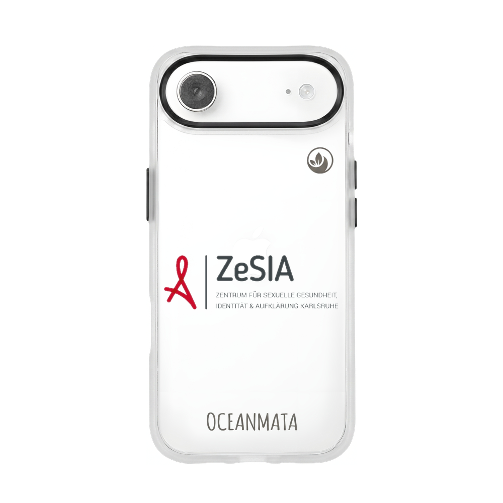 ZeSIA Karlsruhe × OceanMata Hülle Clear – iPhone 17 Air (Muster)