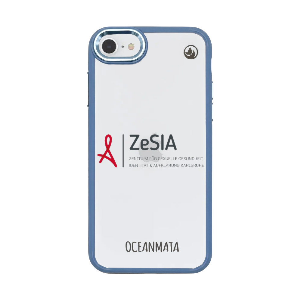 ZeSIA Karlsruhe × OceanMata Hülle Clear – iPhone SE/7/8 (Muster)