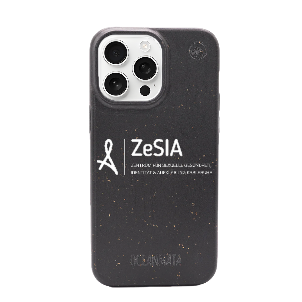 ZeSIA Karlsruhe × OceanMata Hülle Schwarz – iPhone 17 Air (Muster)