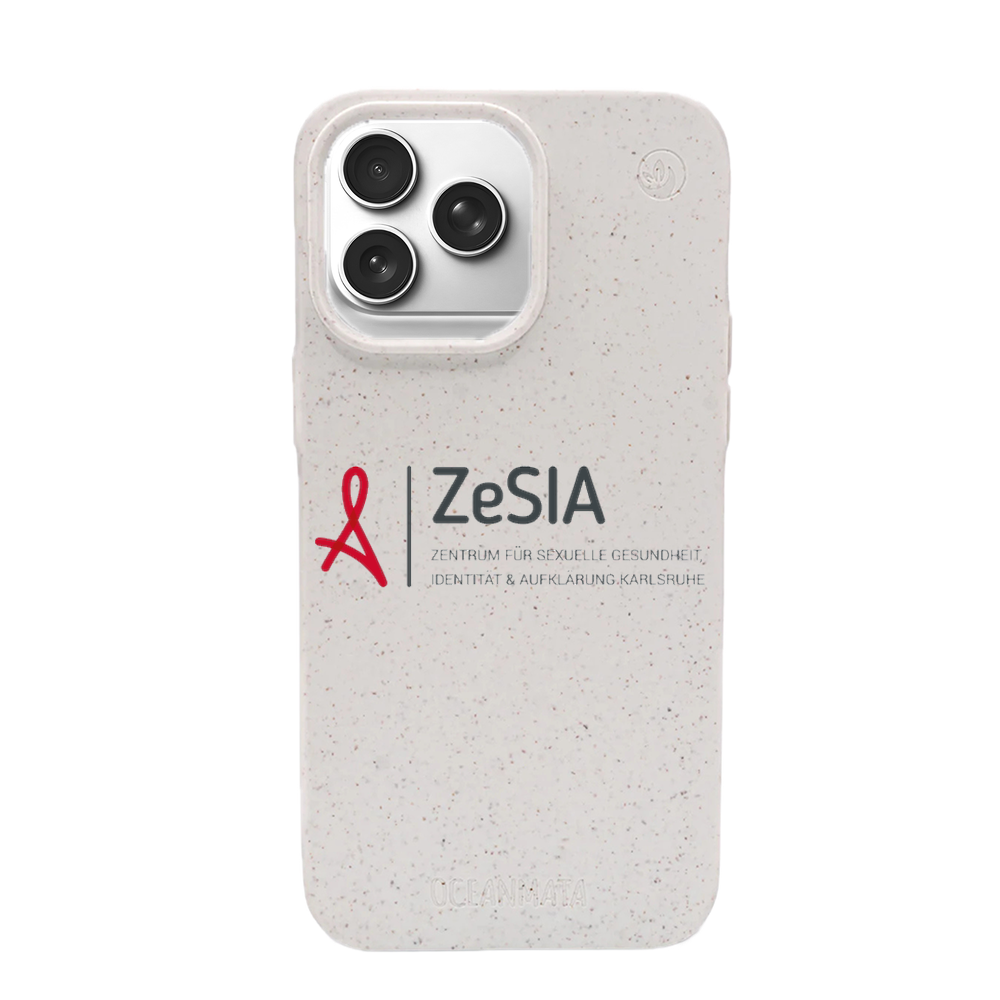 ZeSIA Karlsruhe × OceanMata Hülle Weiß – iPhone 17 pro (Muster)