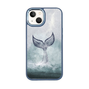 iPhone 13 Hülle - Delfin blau - "Dolphin" - nachhaltig