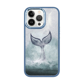 iPhone 13 pro Hülle - Delfin blau - "Dolphin" - nachhaltig