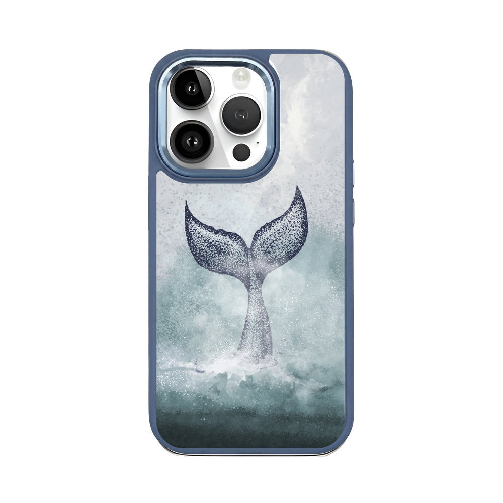 iPhone 14 pro max Hülle - Delfin blau - "Dolphin" - nachhaltig