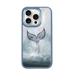 iPhone 15 pro max Hülle - Delfin blau - "Dolphin" - nachhaltig