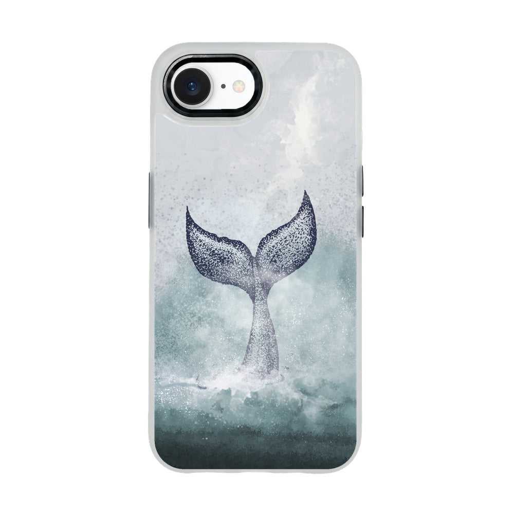 iPhone 16e/17e Hülle - Delfin blau - "Dolphin" - nachhaltig