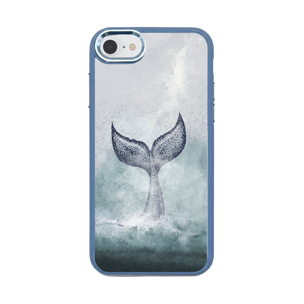 iPhone SE/7/8 Hülle - Delfin blau - "Dolphin" - nachhaltig