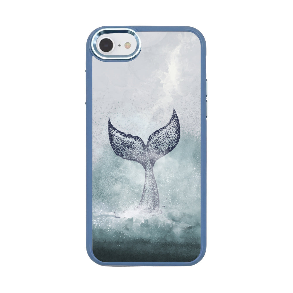 iPhone SE/7/8 Hülle - blau - "DOLPHIN" - nachhaltig