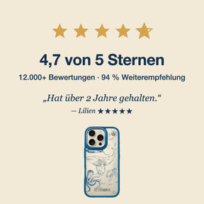Nachhaltige Handyhülle iPhone 17 Air Wavesofbalance aus Ocean Plastic — Bewertungen
