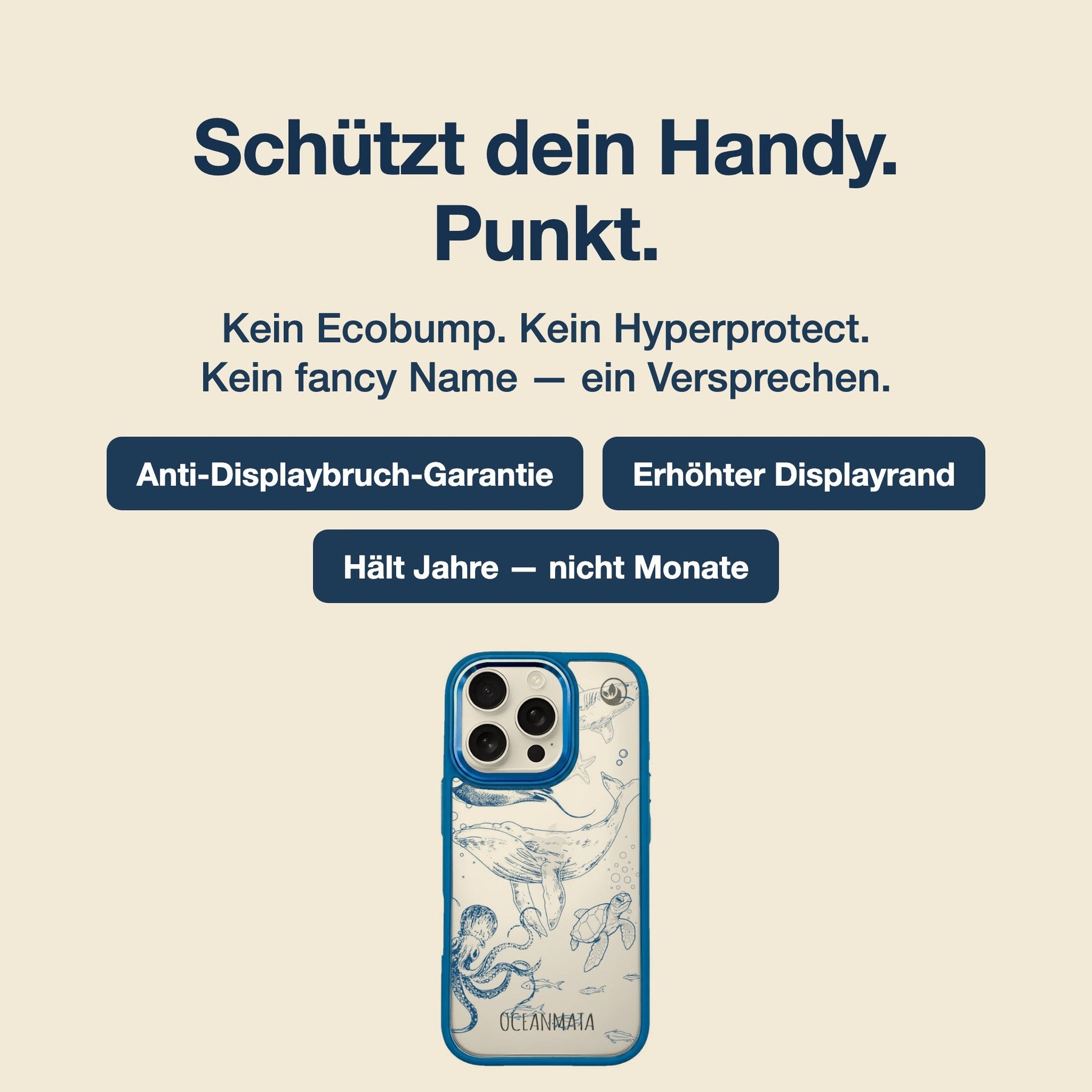 Nachhaltige Handyhülle iPhone 17 Air Surfwelleaugsburg aus Ocean Plastic — Material