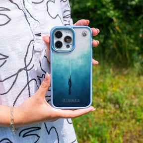 iPhone SE/7/8 Hülle - Freedive blau - "Freedive" - nachhaltig