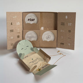 Schmuck Adventskalender - "Schildkrötennest" - Edelstahl/Messing