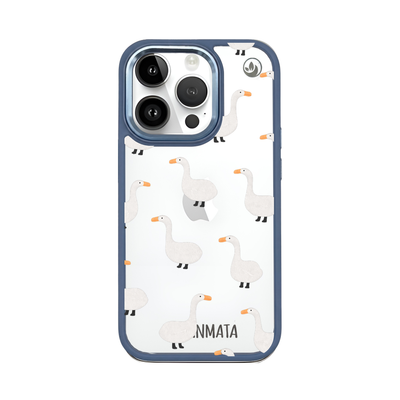 iPhone 14 Pro case - goose blue - "Goose Fella" - sustainable