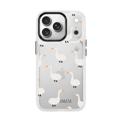 iPhone 18 Pro Max / 17 Pro Max Hülle -  gans blau - "Goose Fella" - nachhaltig