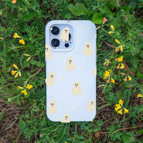 iPhone 14 pro max Hülle - Geist weiß - "LittleGhost" - nachhaltig