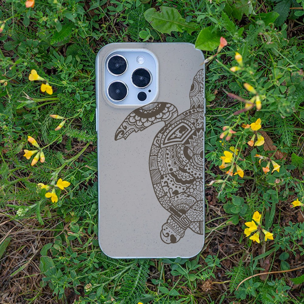 Biologisch abbaubare Handyhülle iPhone 16e Greenturtle — kompostierbar — Bonus
