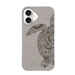 Biologisch abbaubare Handyhülle iPhone 16 Greenturtle — kompostierbar — Vorderseite