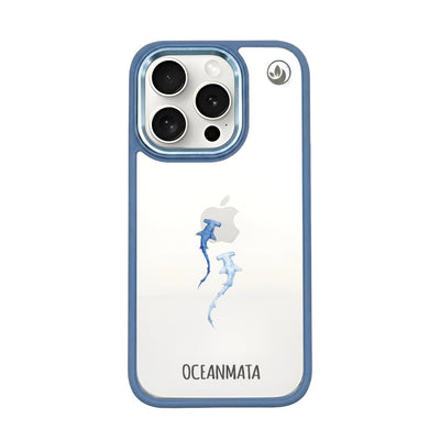 iPhone 15 pro Hülle - hai blau - "Hammerhead" - nachhaltig