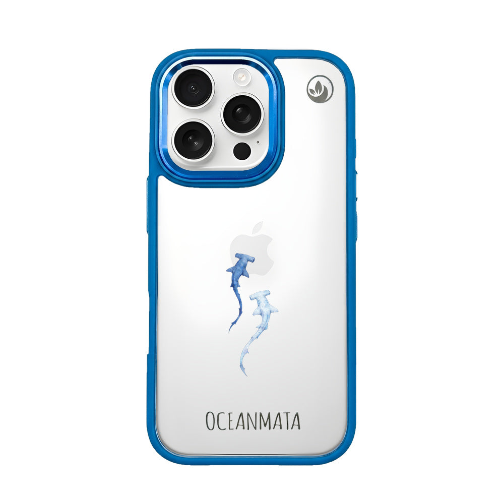 iPhone 16 pro max Hülle - hai blau - "Hammerhead" - nachhaltig