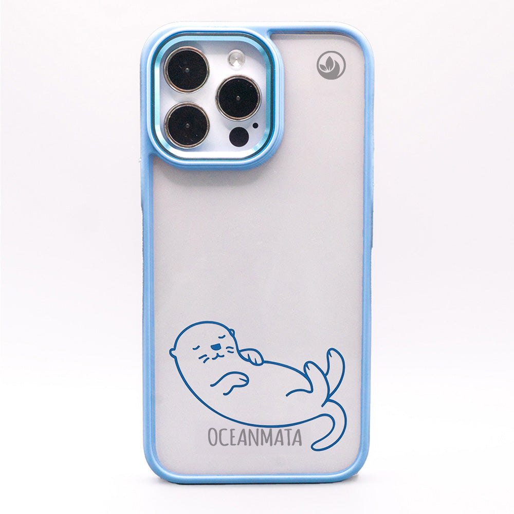 iPhone 13 pro max Hülle - Otter blau - nachhaltig