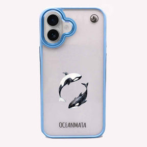 iPhone 16 Hülle - Orca blau - "OrcaFlow" - nachhaltig