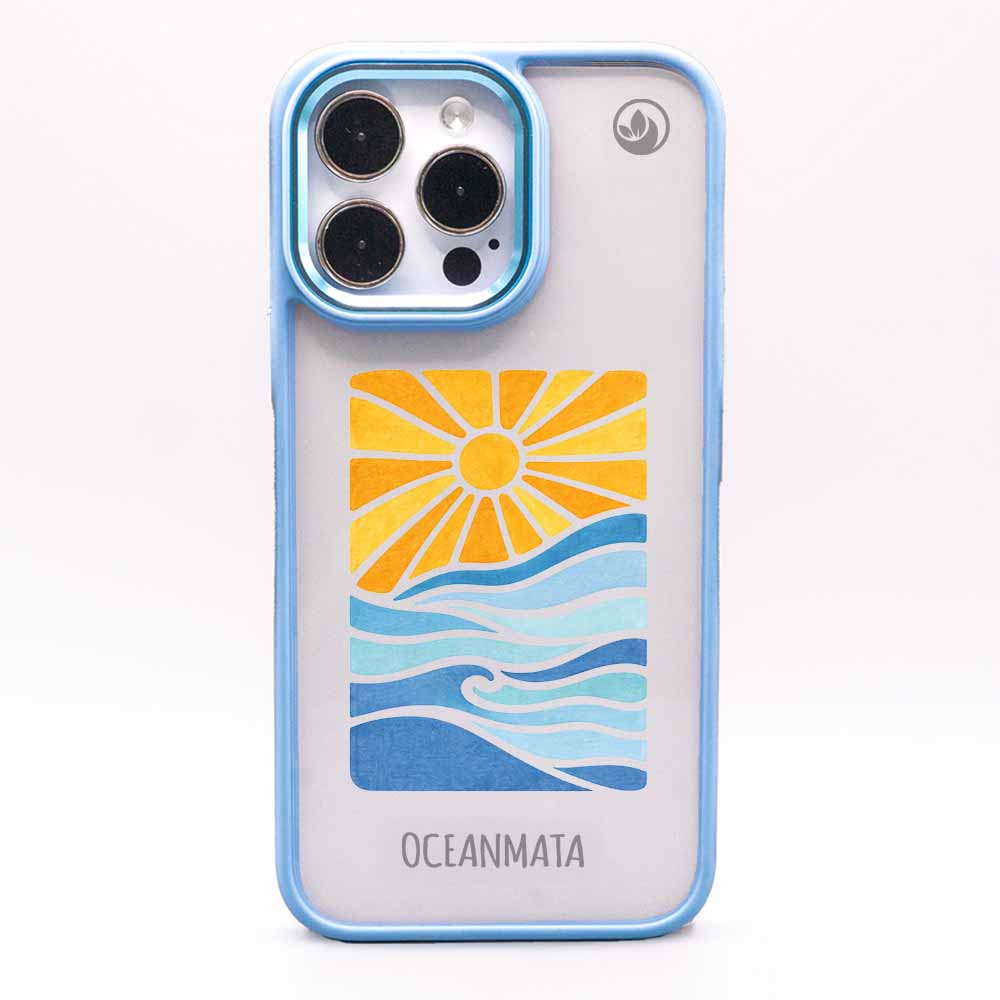 iPhone 16 pro max Hülle - Meer blau - "Sun&Sea" - nachhaltig