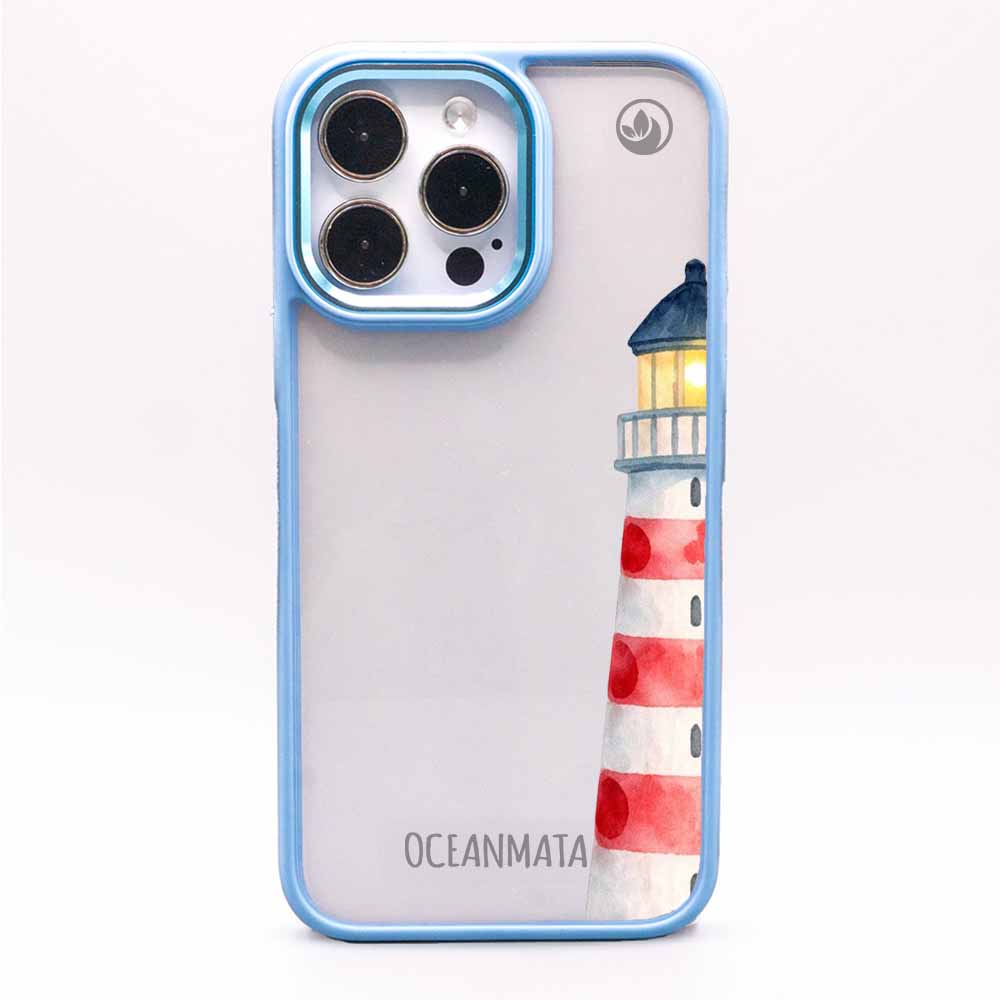 iPhone 11 Hülle - Leuchtturm blau - "Lighthouse" - nachhaltig