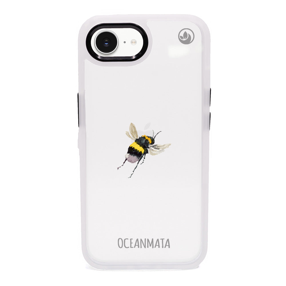 iPhone 16e Hülle - Hummel blau - "Bumblebee" - nachhaltig