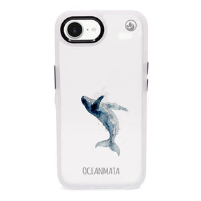iPhone 16e Hülle - Wal blau - "Joy" - nachhaltig