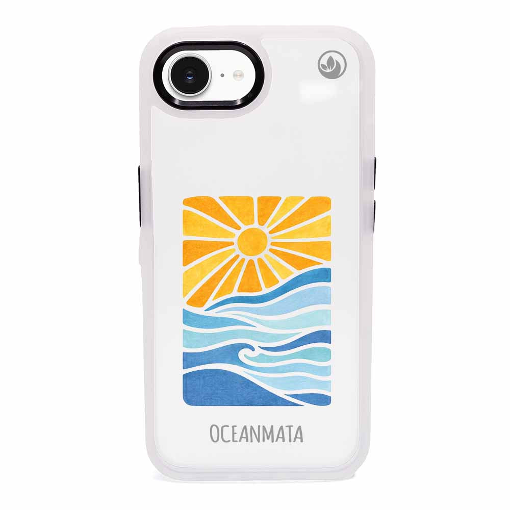 iPhone 16e Hülle - Meer blau - "Sun&Sea" - nachhaltig