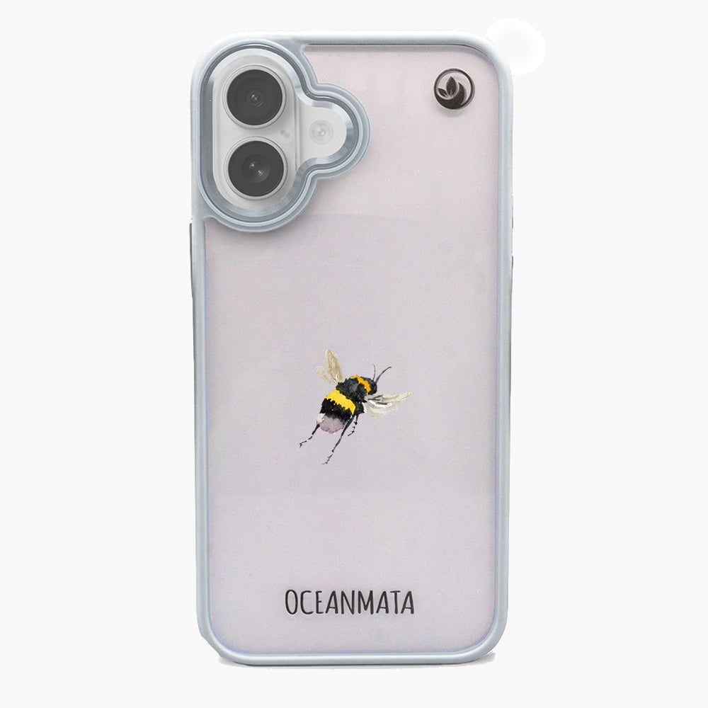 iPhone 17 Hülle - Hummel blau - "Bumblebee" - nachhaltig