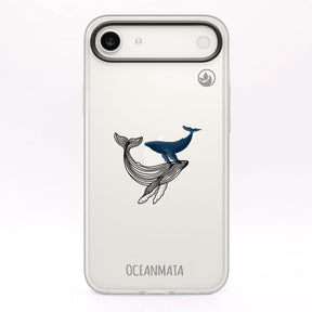 iPhone 17 Air Hülle - Wal blau - "BlueWhale" - nachhaltig