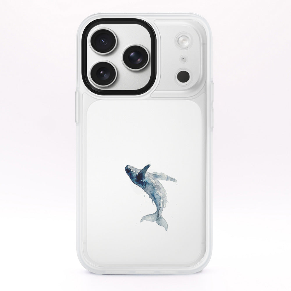 iPhone 17 pro Hülle - Wal blau - "Joy" - nachhaltig