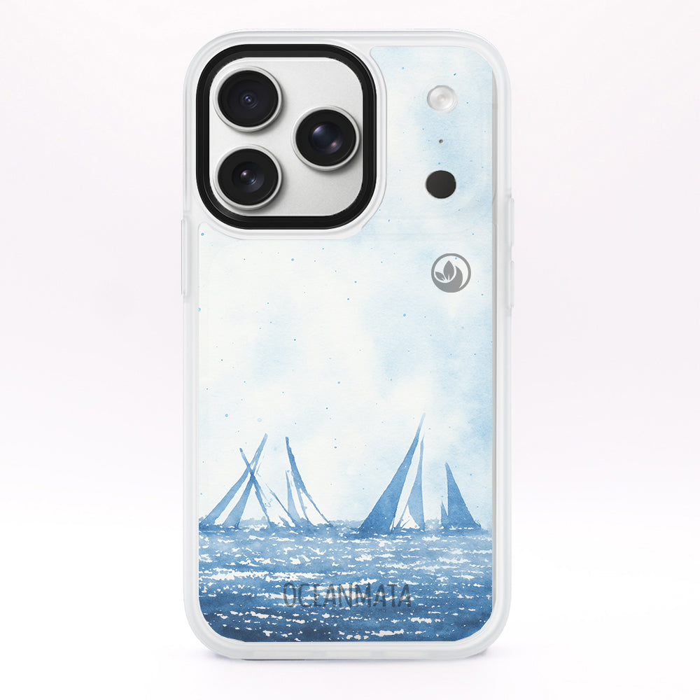 iPhone 17 pro max Hülle - segeln blau - "BlueHorizon" - nachhaltig
