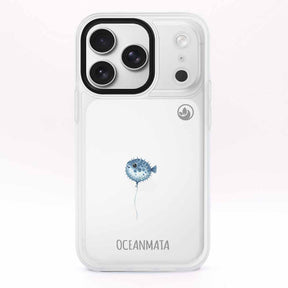 iPhone 17 pro max Hülle - kugelfisch blau - "Pufferfish" - nachhaltig